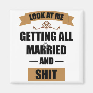 Bruidsmeisje Shirt Dronken Bachelorette Feest Trou Magneet