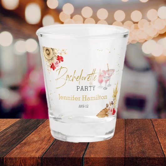 Bruidsmeisje Shotglazen | Boho Palm Cocktail Shot Glas