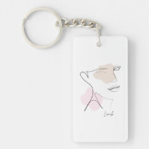 Bruidsmeisje Sleutelhanger - Esthetisch Lijnkunst 