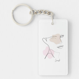 Bruidsmeisje Sleutelhanger - Esthetisch Lijnkunst