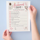 Bruidsmeisje spelletjes flyer (Hand)