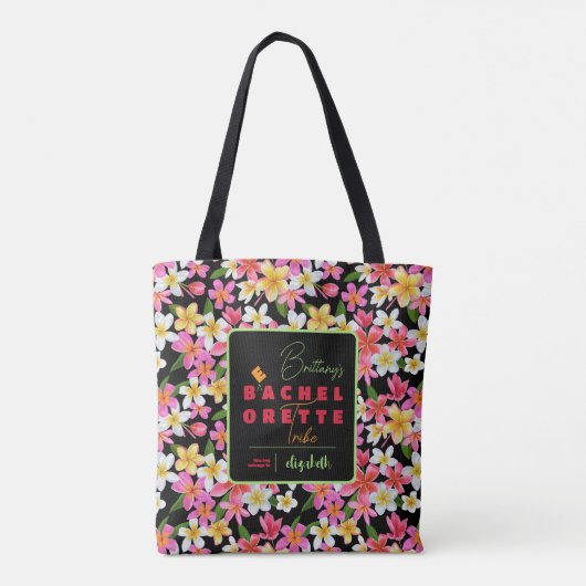 Bruidsmeisje Stam Bloemen Tote Bag (Achterkant)