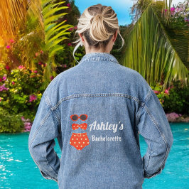 Bruidsmeisje Strand Bikini Bruiloft Feest Denim Jacket