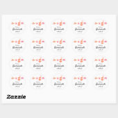 Bruidsmeisje Strand Bikini Weekend Ronde Sticker (Vel)