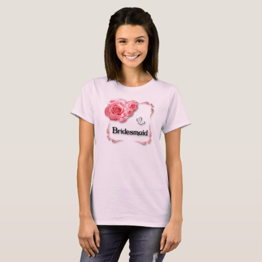 Bruidsmeisje T-shirt (Voorkant volledig)