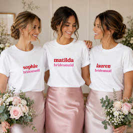 Bruidsmeisje T-shirts | Bruidsfeest Bruidspartij