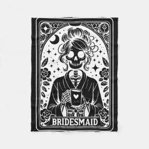 Bruidsmeisje Tarotkaart Bruid Coven Gotische Vrijg Fleece Deken