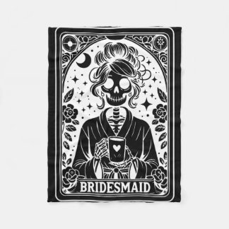 Bruidsmeisje Tarotkaart Bruid Coven Gotische Vrijg Fleece Deken