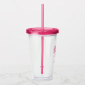Bruidsmeisje Tekst Bachelorette Feest Bruidsuitvaa Acryl Drinkbeker (Rechts)
