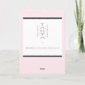 Bruidsmeisje toekomstige schoonzus roze rozen hart kaart (Achterkant)