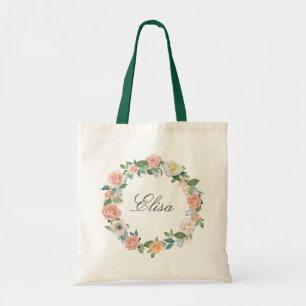 Bruidsmeisje Tote Tas met Tuinrozen