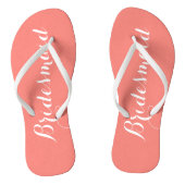 Bruidsmeisje Trendy Coral Teenslippers (Voetbed)