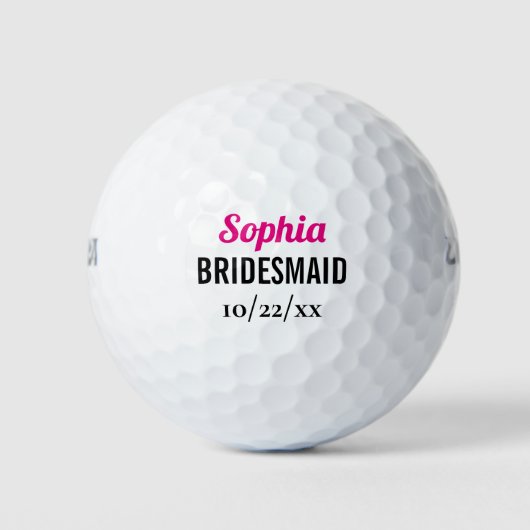 Bruidsmeisje Trouwcadeau Afscheidscadeau Bruid Golfballen (Voorkant)