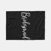 Bruidsmeisje Trouwen Bachelorette Bruidsjurk Showe Fleece Deken (Voorkant (Horizontaal))