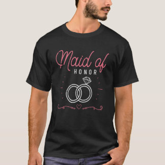 Bruidsmeisje Trouwfeest Bruidsjurk Bruiloft Vrouwe T-shirt
