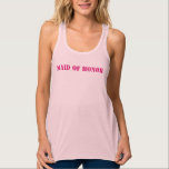 Bruidsmeisje Trouwfeest Tanktop<br><div class="desc">Bruidsmeisje Trouwfeest.  Om de letterkleur te wijzigen klikt u op 'aanpassen',  vervolgens op 'bewerken' en gebruikt u de laatste tool in het drop-downmenu om elke kleur te kiezen die bij uw evenement past!</div>