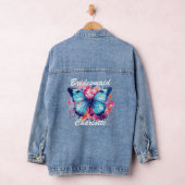 Bruidsmeisje Trouwvlinder Bloemstuk Persoonlijk Denim Jacket (Hangar)