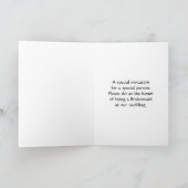 Bruidsmeisje uitnodiging groen (Binnen)