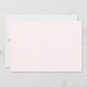 Bruidsmeisje Uitnodiging in Maroon en Blush Roze (Achterkant)