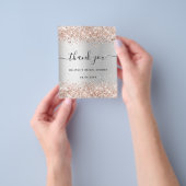 Bruidsmeisje uitnodiging zilveren roos budget beda flyer (Hand)