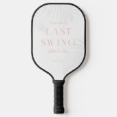 Bruidsmeisje van de laatste swing Bruid Monogram Pickleball Paddle (Voorkant)