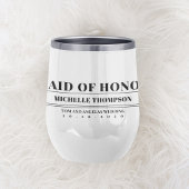 Bruidsmeisje van eer gepersonaliseerd