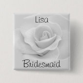 Bruidsmeisje Vierkante Button 5,1 Cm (Voorkant)