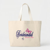 Bruidsmeisje/ Vlinderthema Grote Tote Bag (Voorkant)