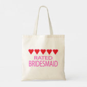 Bruidsmeisje voor vijf bruiden tote bag (Achterkant)
