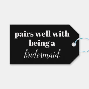 bruidsmeisje voorstel doos past goed bij het zijn  cadeaulabel