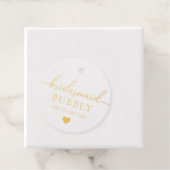 Bruidsmeisje Voorstel Foil Favor Label (Met doos)
