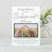 Bruidsmeisje voorstel foto favoriete herinneringen kaart (Staand voorkant)