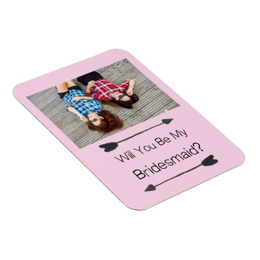 bruidsmeisje voorstel foto magneet (Rechterzijde)