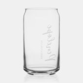 Bruidsmeisje voorstel gepersonaliseerde naam en ro blikvorm glas (Achterkant)