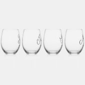 bruidsmeisje voorstel geschenk aangepaste wijn gla wijnglas zonder voet (Rechts)