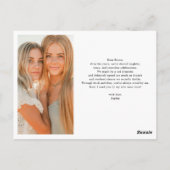 bruidsmeisje voorstel gewaagd speels briefkaart (Achterkant)