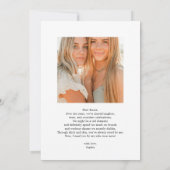 bruidsmeisje voorstel gewaagde speelse foto collag kaart (Achterkant)