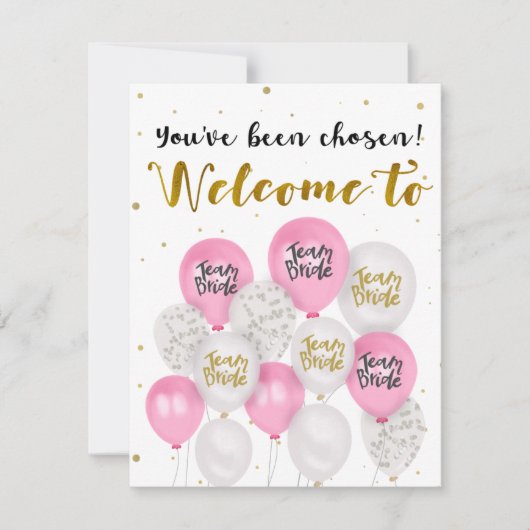 Bruidsmeisje voorstel - Kaart (Voorkant)