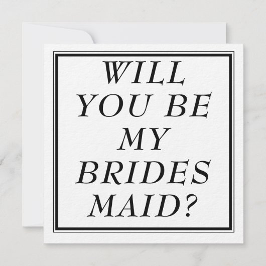 Bruidsmeisje voorstel Kaarten- Verloving bruidsfee Feestdagenkaart (Voorkant)