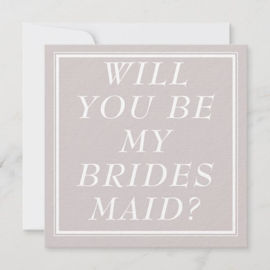 Bruidsmeisje voorstel Kaarten- Verloving bruidsfee Feestdagenkaart (Voorkant)