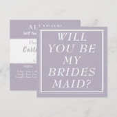 Bruidsmeisje voorstel Kaarten- Verloving bruidsfee Feestdagenkaart (Voorkant / Achterkant)