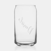 Bruidsmeisje voorstel kalligrafie gepersonaliseerd blikvorm glas (Achterkant)