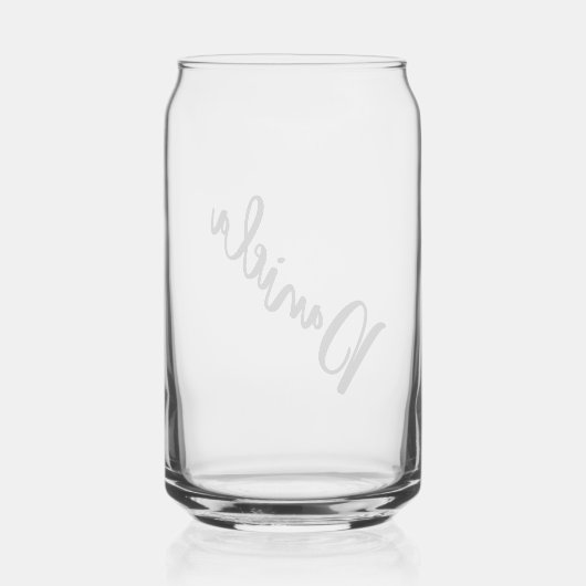 Bruidsmeisje voorstel kalligrafie gepersonaliseerd blikvorm glas (Achterkant)