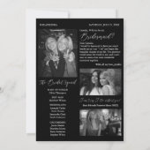 Bruidsmeisje voorstel krant foto kaart (Achterkant)