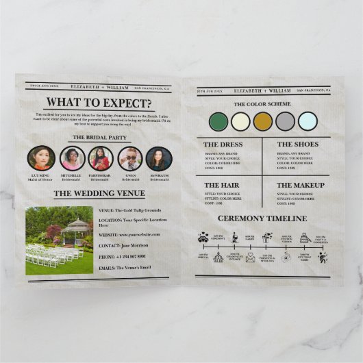 Bruidsmeisje voorstel krant Retro Maid of Honor Kaart (Binnen)