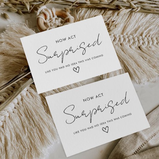 Bruidsmeisje voorstel nu handelen verrast bruidsme kaart