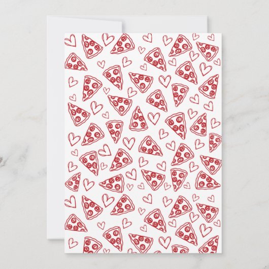 Bruidsmeisje voorstel pizza dat is een meer Italia Kaart (Achterkant)