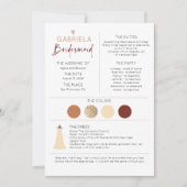 Bruidsmeisje voorstel uitnodiging & informatie (Voorkant)