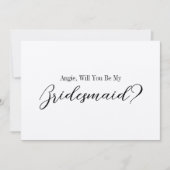 Bruidsmeisje Voorstel voor schoonzus met gedicht Kaart (Voorkant)
