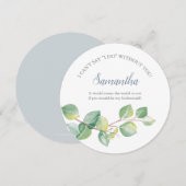 bruidsmeisje voorstel Waterverf eucalyptus Kaart (Voorkant / Achterkant)